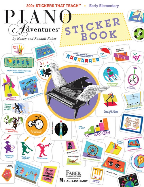 Piano Adventures Sticker Book. 9781616772086