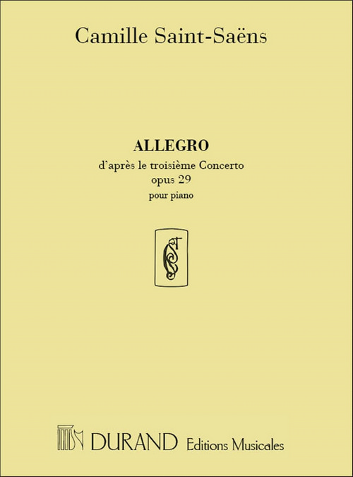 Allegro, Op. 29, pour piano (d'après le Concerto nº 3)