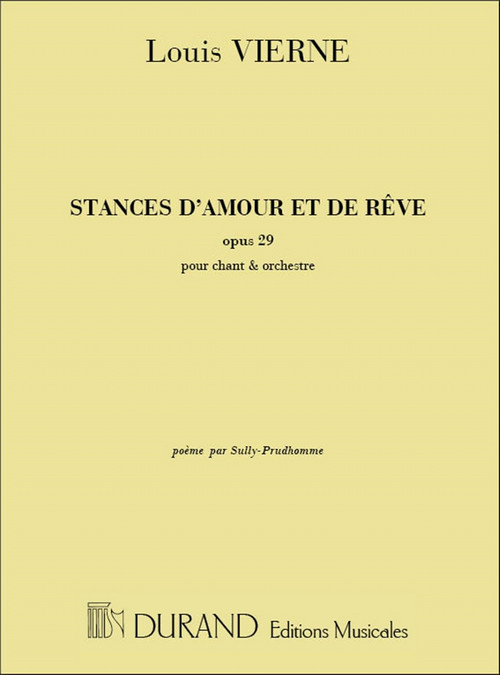 Stances d'amour, pour soprano et piano