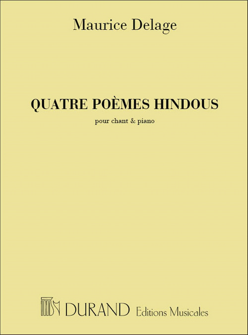 4 Poèmes hindous, pour chant et piano