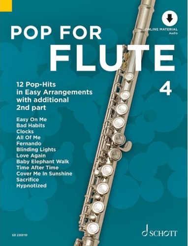 Pop for Flute, 4: 12 Pop-hits in easy arrangerments with additional 2nd part