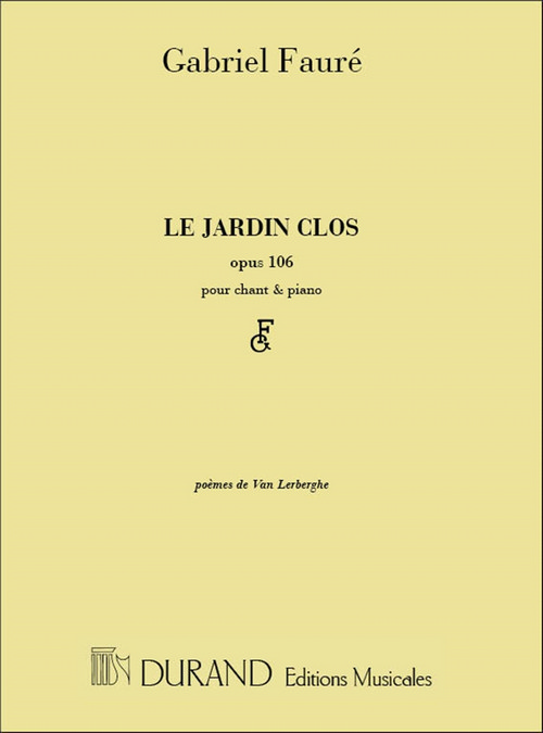 Jardin clos, Op. 106, pour chant et piano