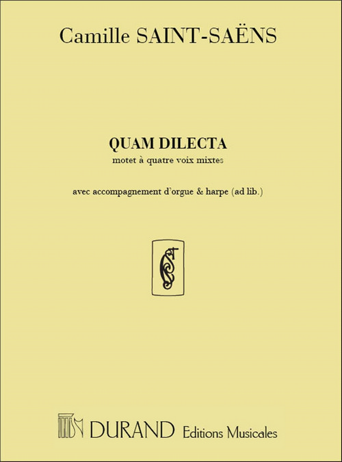 Quam dilecta, pour 4 voix, orgue et harpe ad libitum