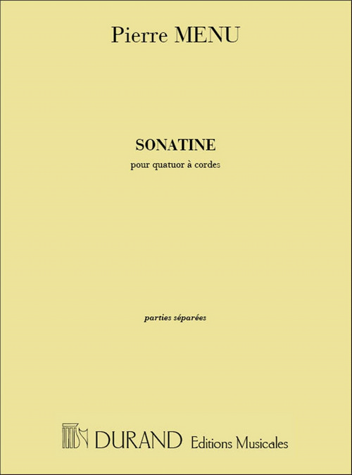 Sonatine, pour quatuor à cordes, parties séparées