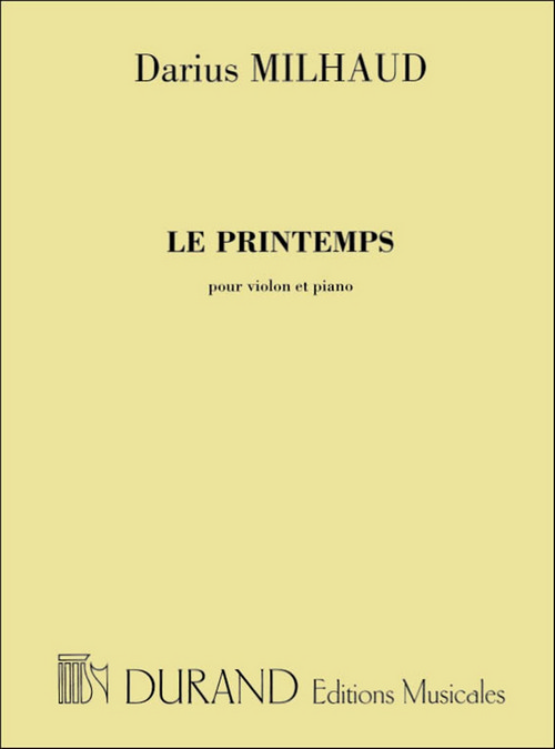 Le printemps, Op.18, pour violon et piano