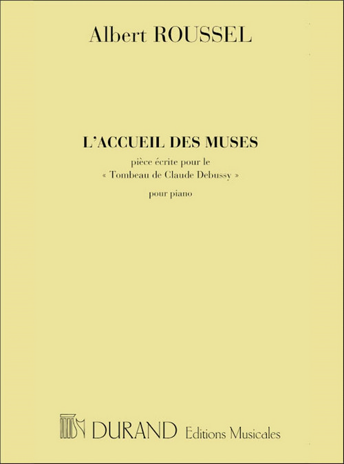 L'accueil des muses, pour piano