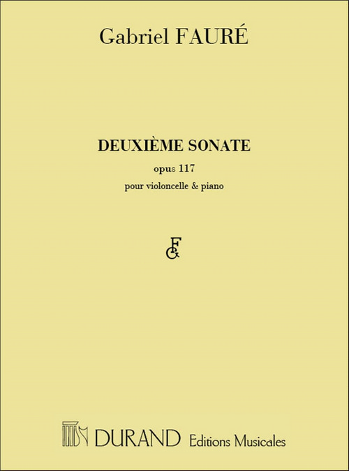 Deuxième sonate, Opus 117, pour violoncelle et piano