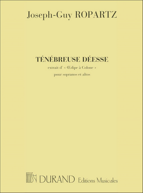 Oedipe à Colone nº 2: Tenebreuse déesse, pour sopranos et altos