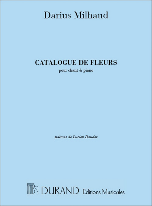 Catalogue de fleurs, pour chant et piano