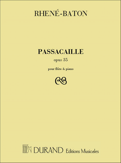 Passacaille, Opus 35, pour flûte et piano