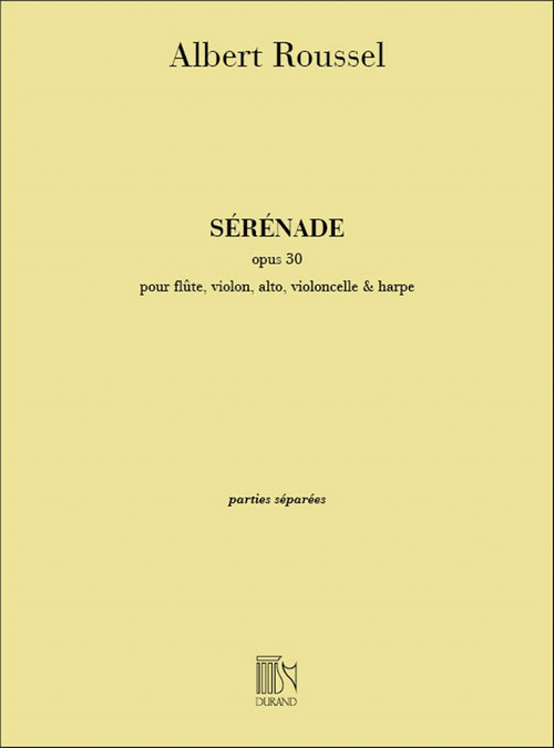 Sérénade, Op. 30, pour flûte, violon, alto, violoncelle et harpe, parties