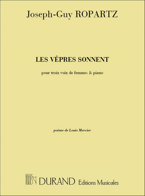 Les vêpres sonnent, chant et piano