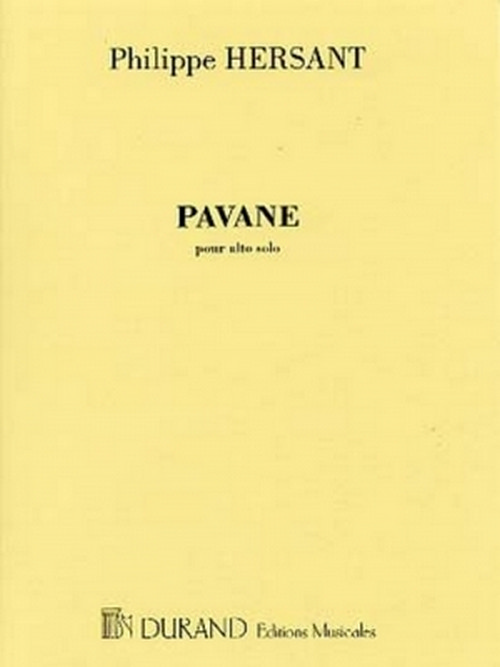 Pavane, pour alto solo. 9790044069606