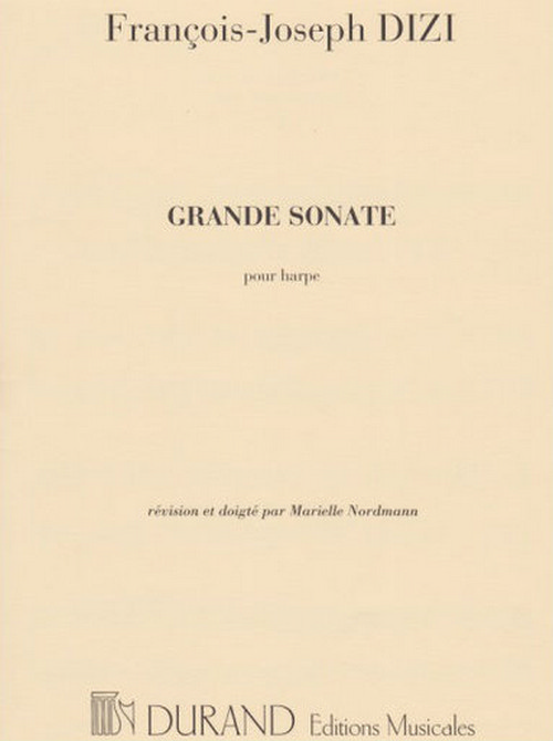 Grande sonate pour harpe, révision et doigté par Marielle Nordmann