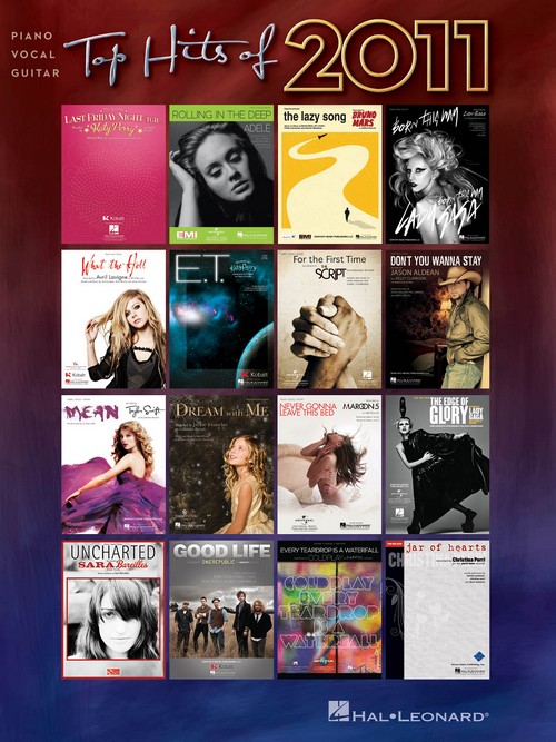 Top Hits of 2011, Piano, Vocal and Guitar