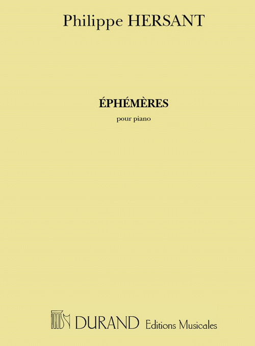 Éphémères, pour piano