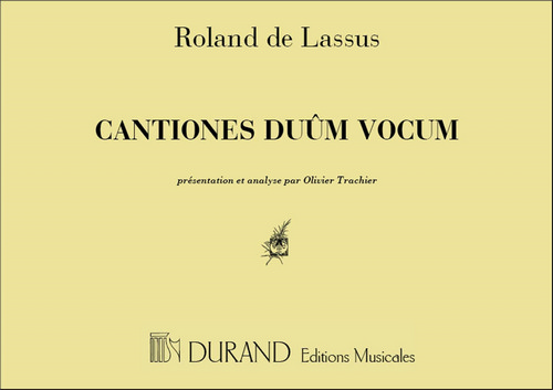 Cantiones duum vocum, préséntation at analyse. 9790044073092