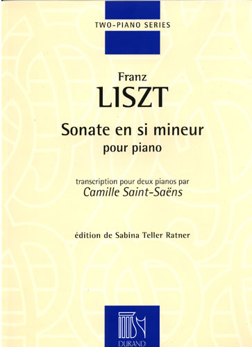 Sonate en Si Mineur, pour piano, transcription pour deux pianos par C. Saint-Saens. 9781423403760