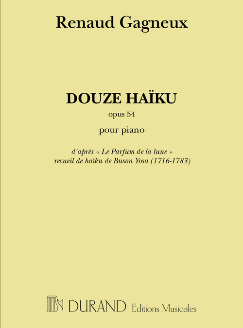 12 Haiku, pour piano