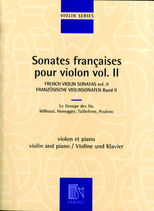 French violin sonatas, livre 2, pour violon et piano