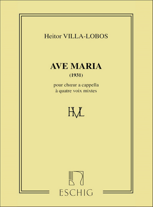 Ave Maria (1931), pour choeur a cappella à quatre voix mixtes