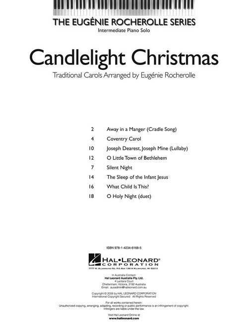 Candlelight Christmas (Book and CD), Piano