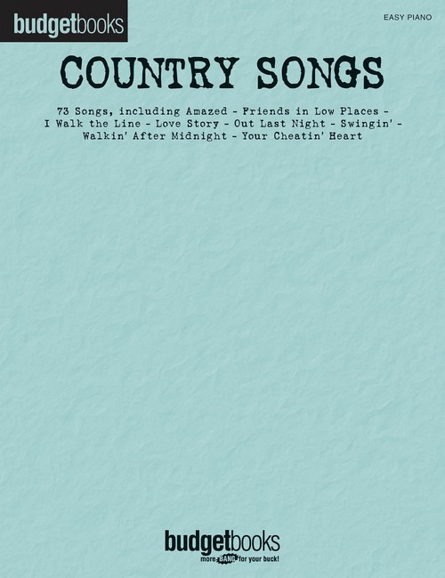 Country Songs: Budget Books, Piano