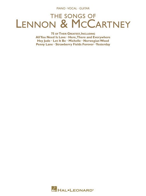 The Songs of Lennon & McCartney, Piano, Vocal and Guitar