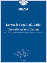 Recercada I in G minor and II in G Major: Greensleeves to a Ground, for Treble (Alto) Recorder and Basso Continuo. 9783905476569