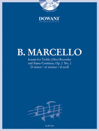 Sonata Op. 2 No. 2 in D minor, for Treble (Alto) Recorder and Basso Continuo