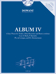 Album IV: 6 Easy Pieces for Treble (Alto) Recorder and Basso continuo. 9783905477702 Album IV: 6 Easy Pieces for Treble (Alto) Recorder and Basso continuo. 9783905477702
