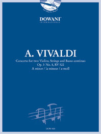 Concerto in a-minor, Op.3 No. 8, RV 522, for 2 Violins, Strings and Basso Continuo, Piano Reductio