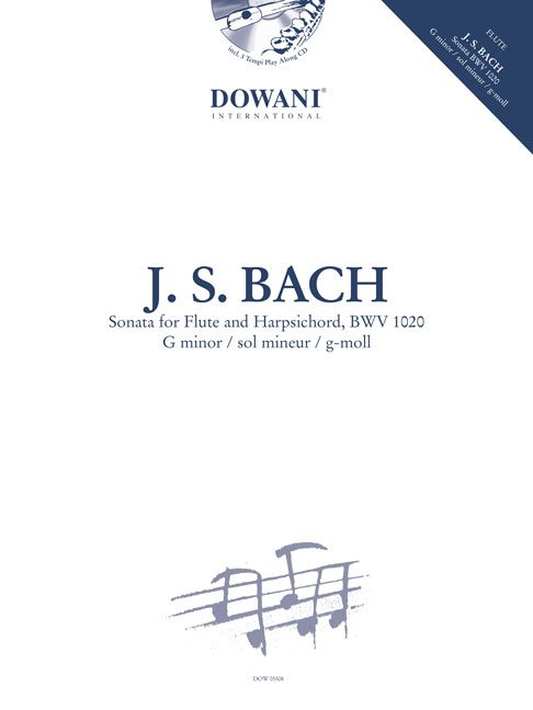 Sonata for Flute and Harpsichord, BWV 1020, in G minor