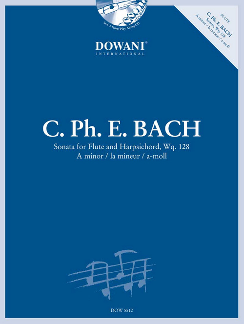 Sonata, Wq. 128 in a-moll, for Flute and Harpsichord. 9783905477795 Sonata, Wq. 128 in a-moll, for Flute and Harpsichord. 9783905477795