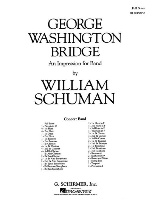 George Washington Bridge: An Impression for Band, Full Score