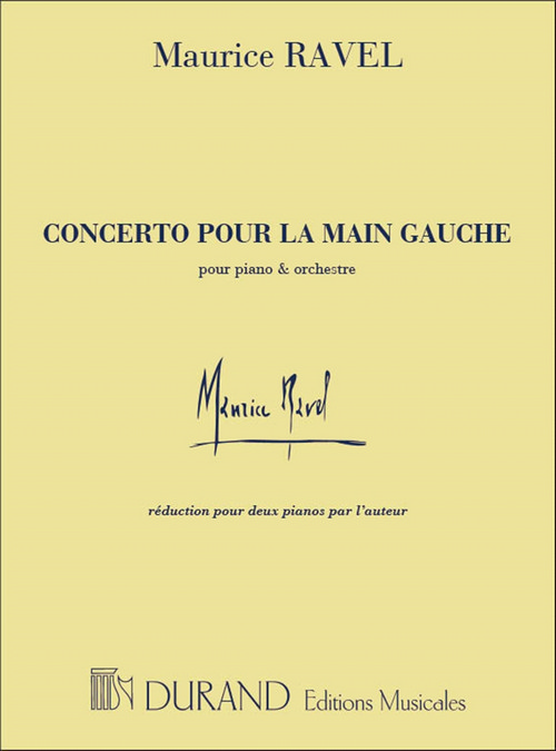 Concerto pour la main gauche, réduction pour deux pianos