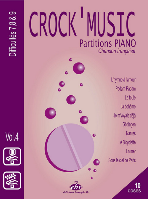 Recueil CrocK' MusiC: chanson française, Volume 4, Piano