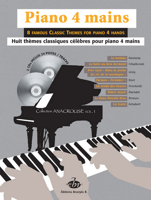 8 Thèmes classiques célèbres, pour piano à 4 mains, Collection Anacrouse Vol. 1