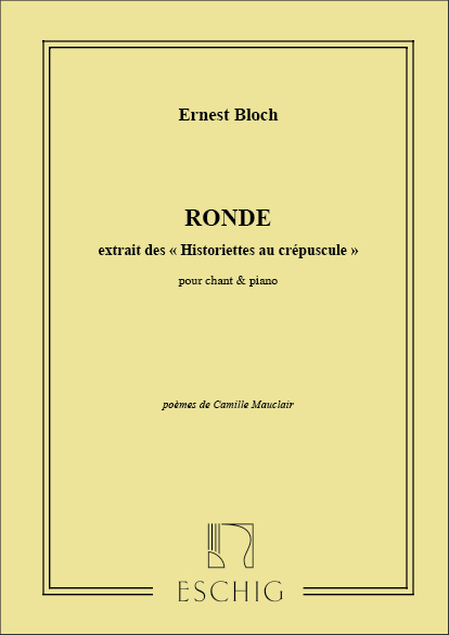 Historiettes au crepuscule: Ronde, pour chant et piano