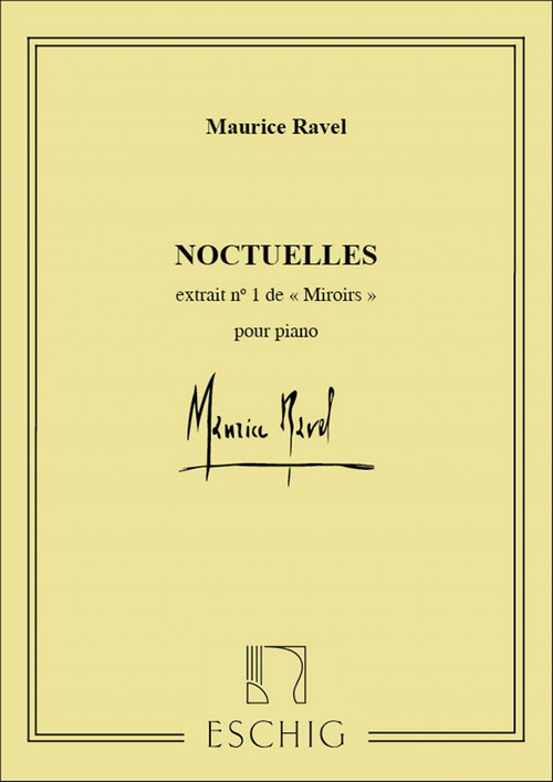 Noctuelles (Miroirs, nº 1), pour piano