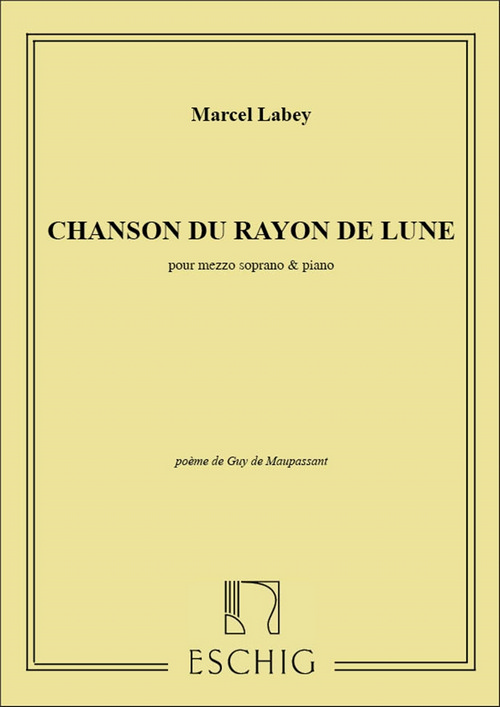 Chanson du rayon de lune, pour mezzo-soprano et piano