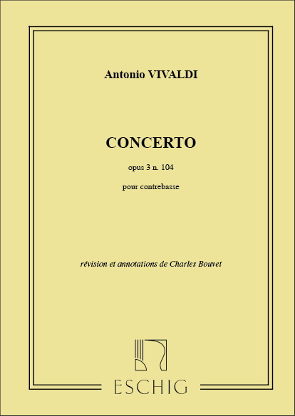 Concerto Op. 3 nº 10, RV 580: contrebasse