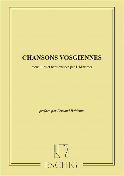 Chansons vosgiennes, pour chant et piano