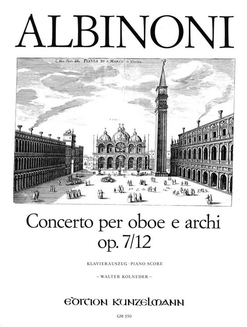 Concerto per oboe e archi Op. 7 nº 2, Piano Score