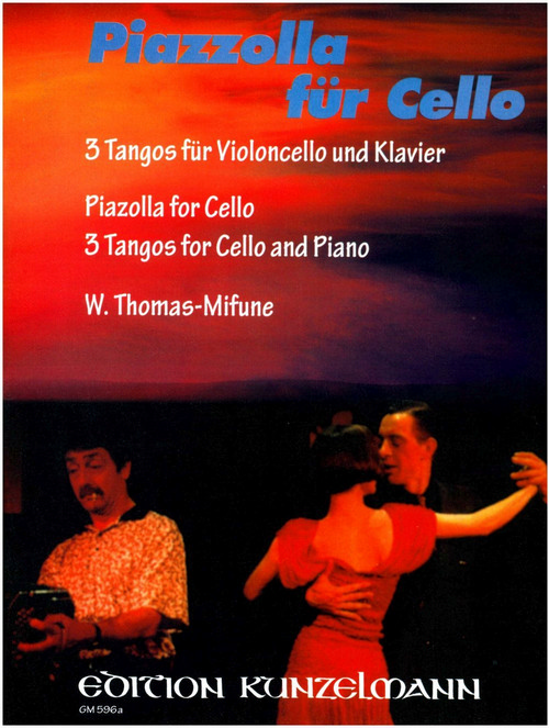Piazzolla für Cello = Piazzolla for Cello, 3 tangos for Cello and Piano
