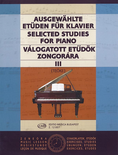Ausgewählte Etüden III für Klavier = Selected Studies III for Piano