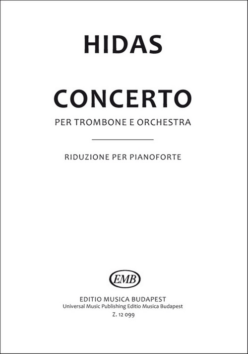 Konzert per trombone e orchestra, riduzione per pianoforte