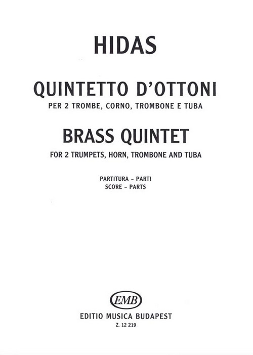 Quintetto d'ottoni, per 2 trombe, corno, trombone e tuba, partitura e parti