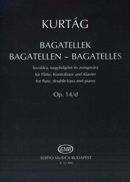 Bagatelles op. 14/d, for Flute, Double-Bass and Piano = Bagatellen op. 14/d, für Flöte, Kontrabass und Klavier