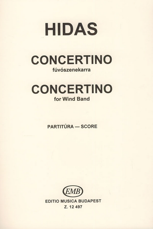 Concertino, Wind Band, Score